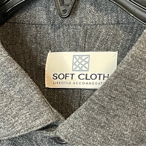 Soft Cloth Lifestyle Accommodated Long Sleeve Cotton Blend Shirt XL NWT - Picture 3 of 7